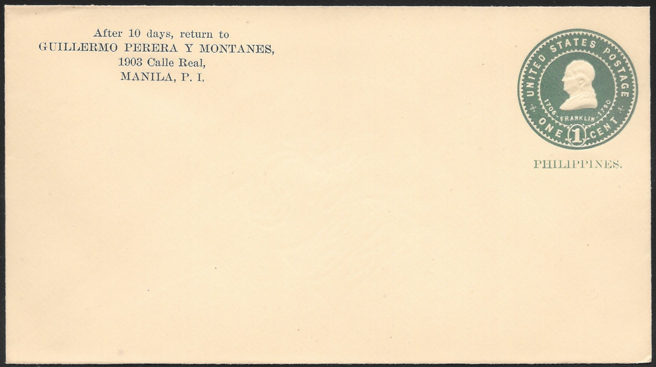 Philippines 1903 Postal Stationary 
